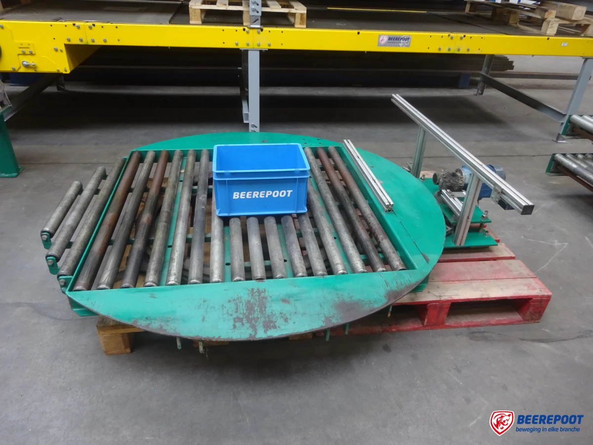 Roterende rollenbaanwissel